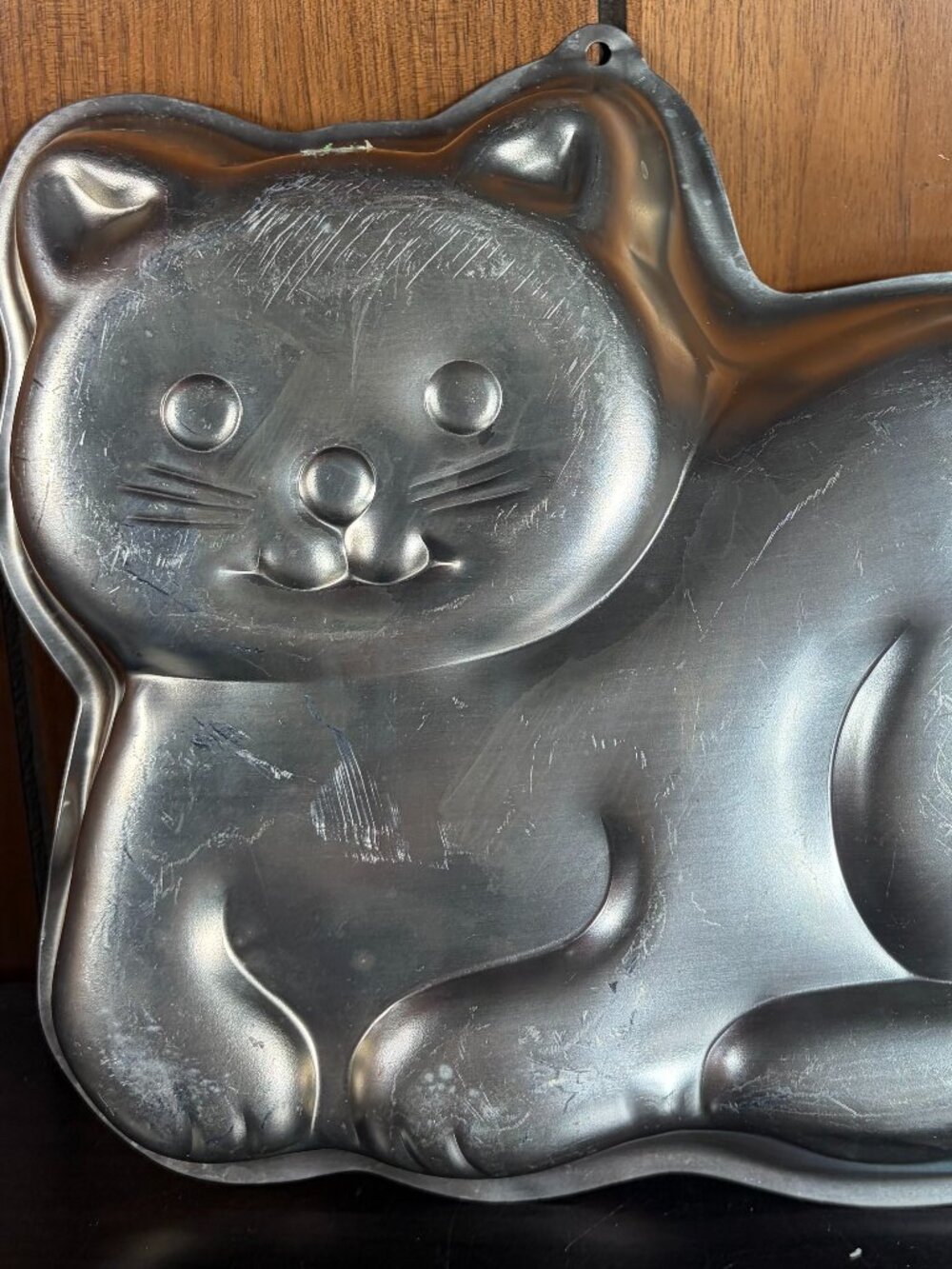 Vintage Wilton 1989 Cutie Cat Aluminum Cake Pan Mold 2105-9421